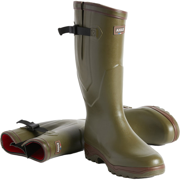 Aigle Mens Parcours 2 ISO Anti Fatigue Hunting Boots Khaki